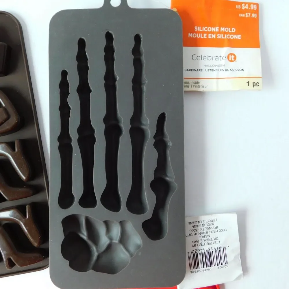 Silicone Mold Candy Crafts Lot of 9 Halloween Christmas Baking Jello Soaps Craft